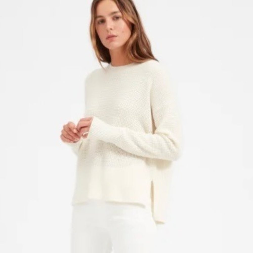 Everlane The Cashmere Waffle Square Crew Size XS